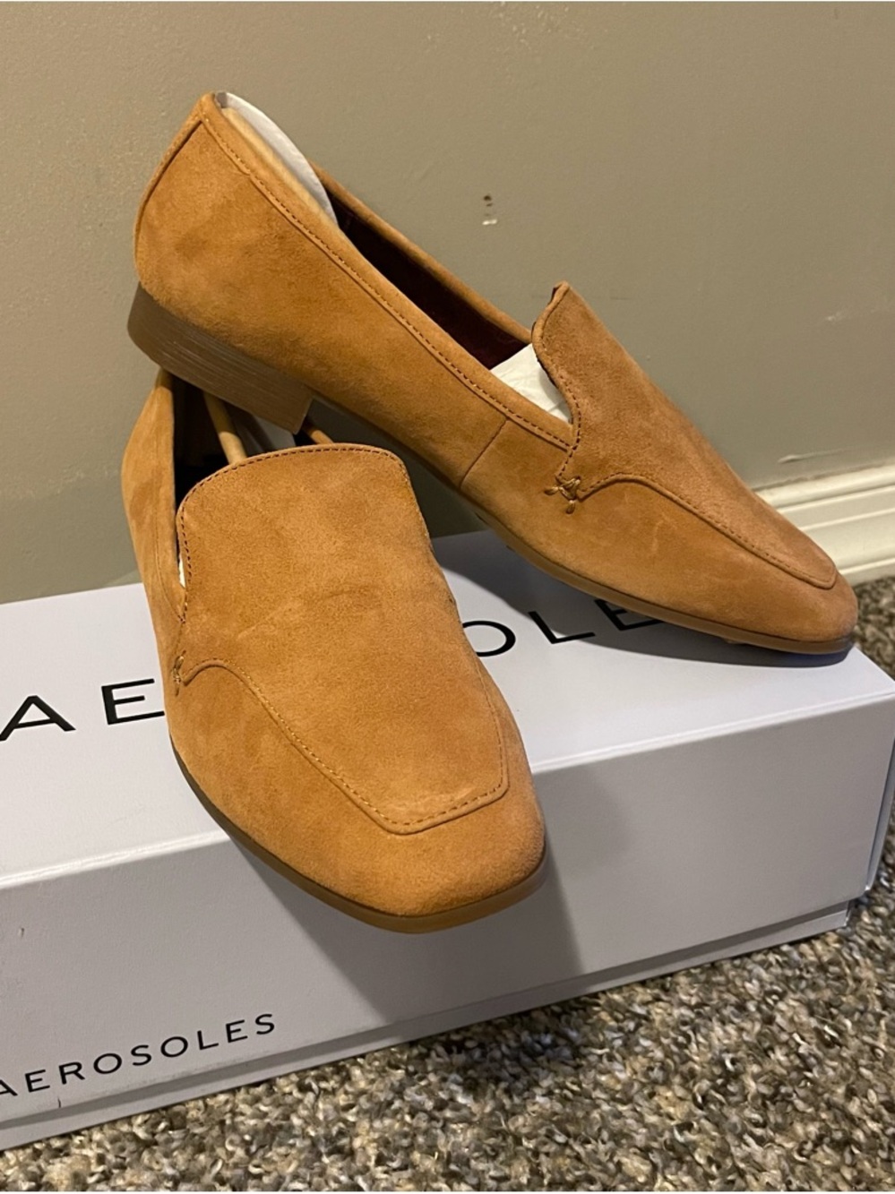 Aerosoles Paynes Women's Suede Loafer Flats